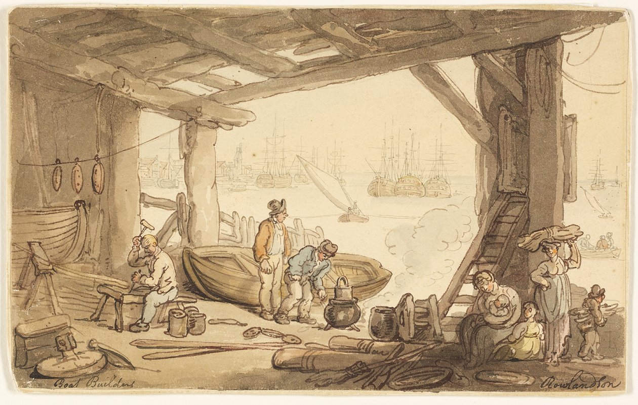 Constructeurs de Bateaux - Thomas Rowlandson