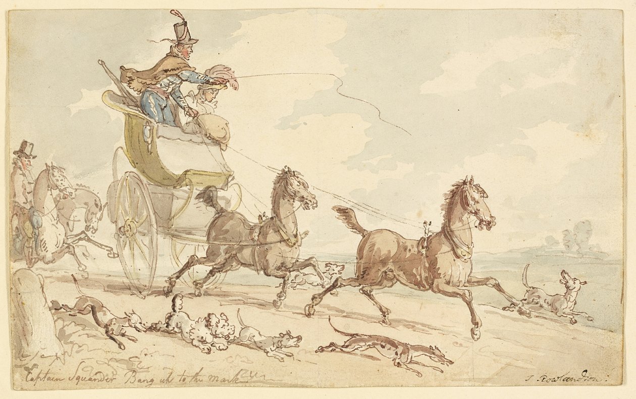 Capitaine Squander à la hauteur - Thomas Rowlandson