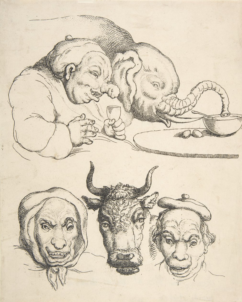 Anatomie comparative, 1800-25 - Thomas Rowlandson