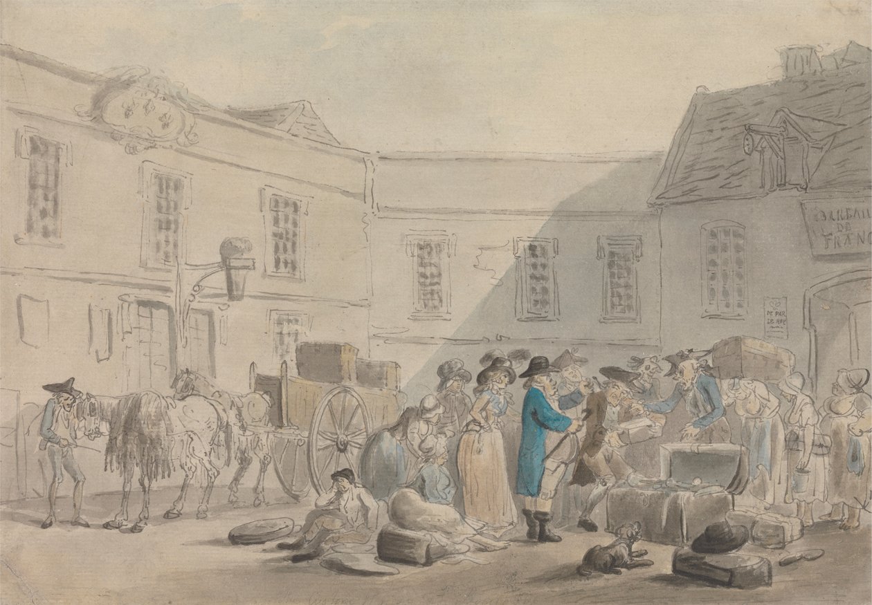 Douane à Boulogne - Thomas Rowlandson