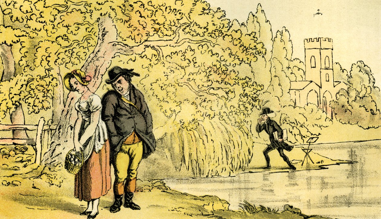 Dr Syntax faisant une découverte - Thomas Rowlandson