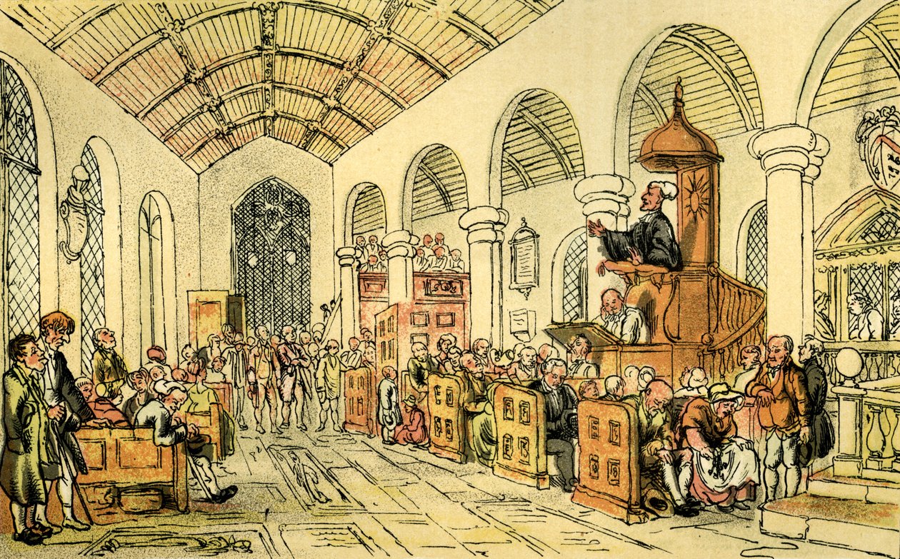 Le Dr Syntax prêchant - Thomas Rowlandson