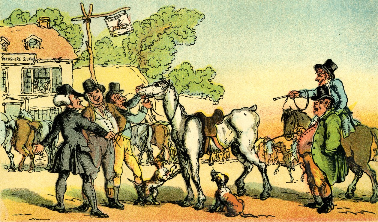 Le Dr Syntax vend Grizzle - Thomas Rowlandson