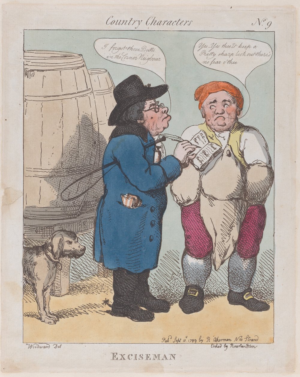 Exciseman, 10 septembre 1799 - Thomas Rowlandson