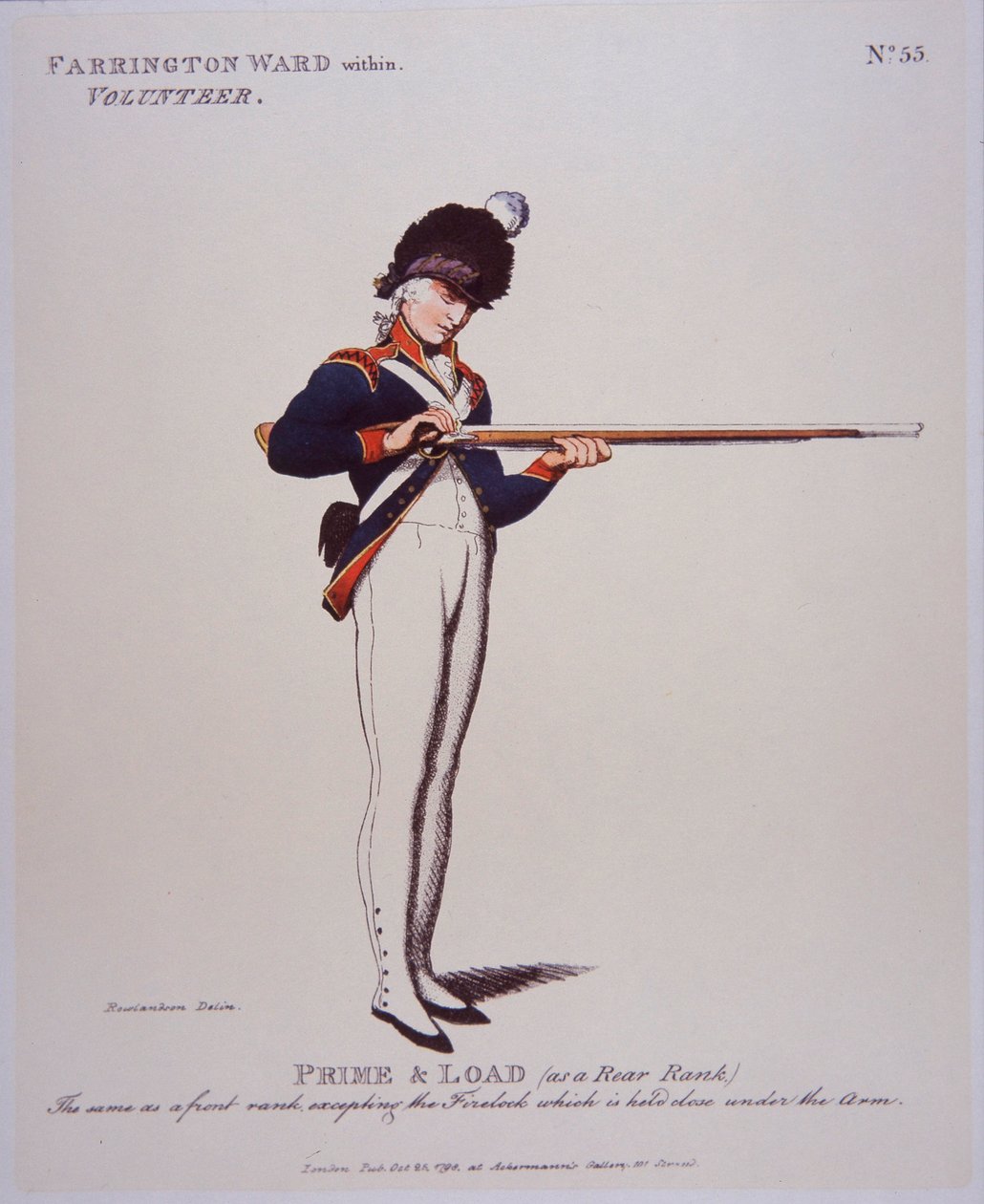 Volontaire de Farringdon Ward Within, Prime & Load - Thomas Rowlandson