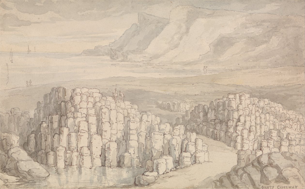 Chaussée des Géants, Antrim, Irlande. - Thomas Rowlandson
