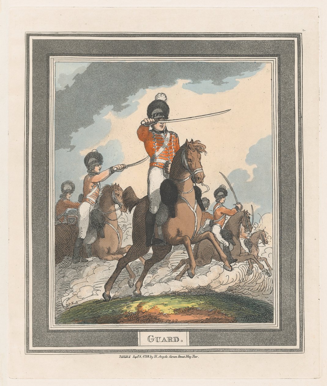 Garde, 1er septembre 1798 - Thomas Rowlandson
