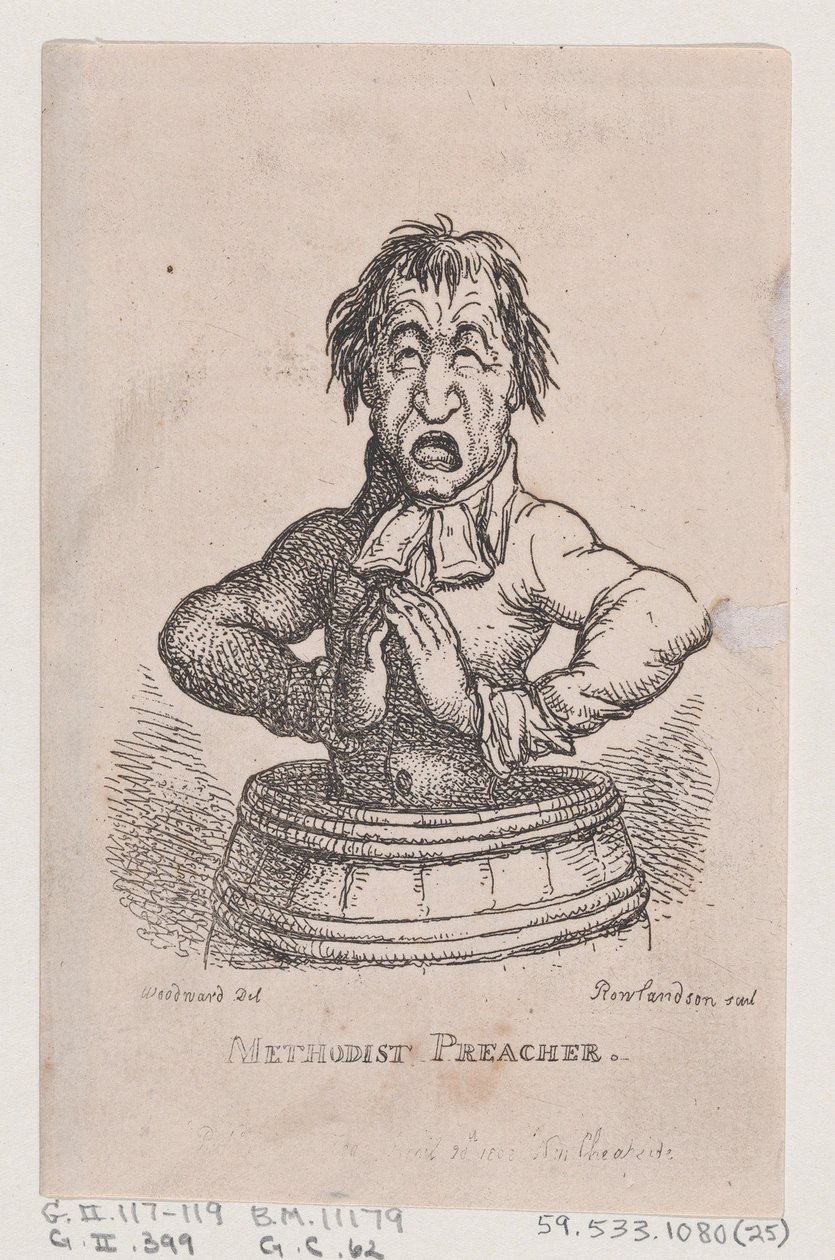 Prédicateur méthodiste, avril 1808 - Thomas Rowlandson