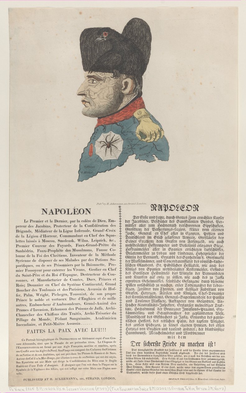 Napoléon, mars 1814 - Thomas Rowlandson