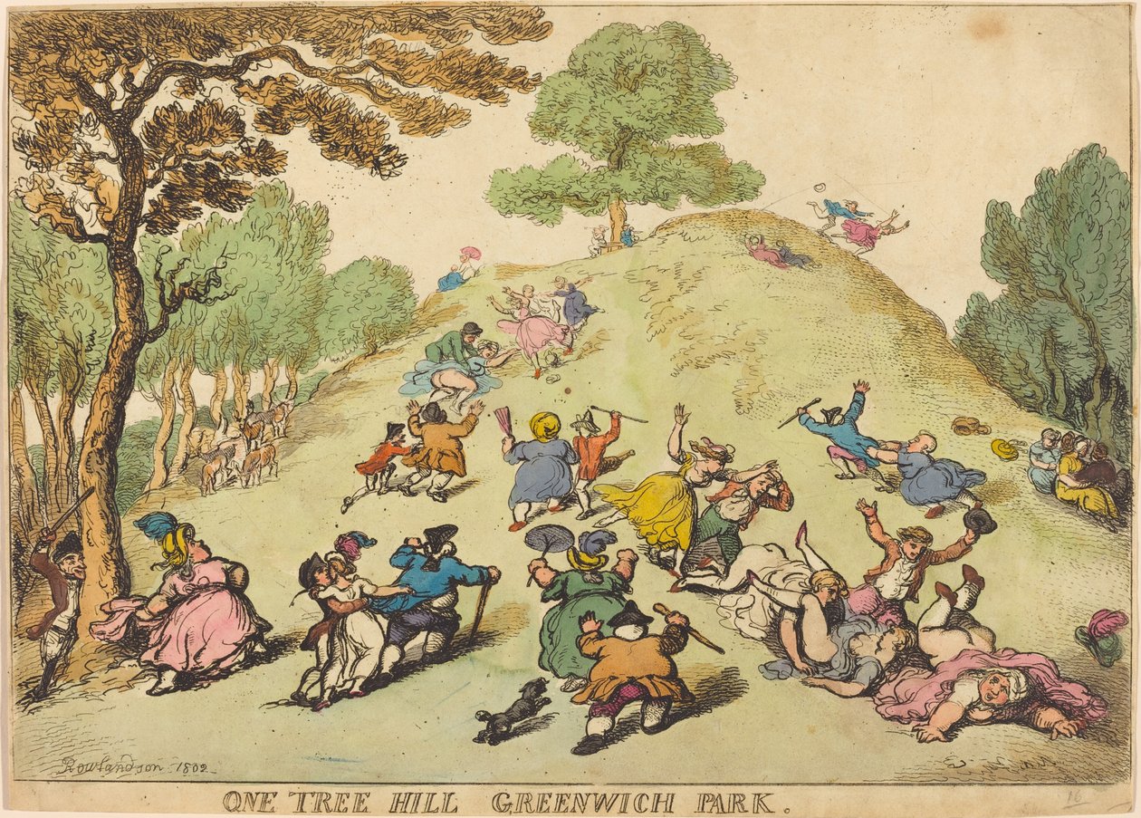 One Tree Hill, Greenwich Park - Thomas Rowlandson
