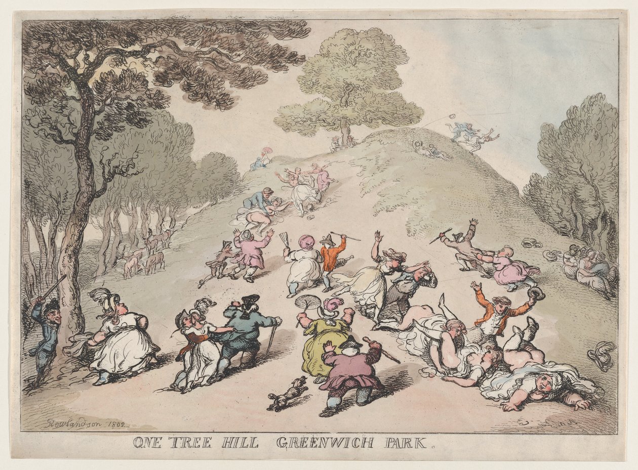 One Tree Hill, Greenwich Park, 1802 - Thomas Rowlandson