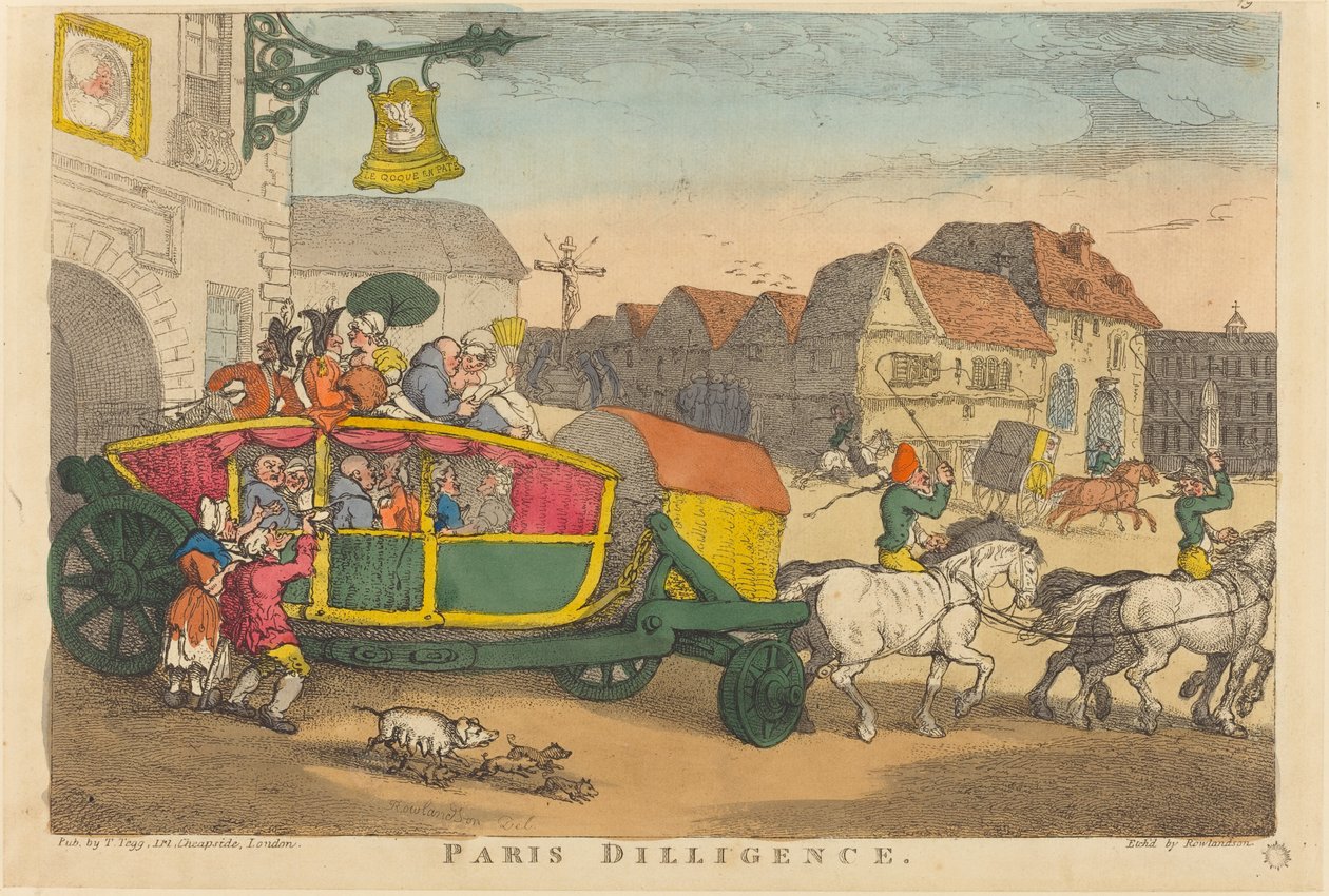 Diligence de Paris - Thomas Rowlandson