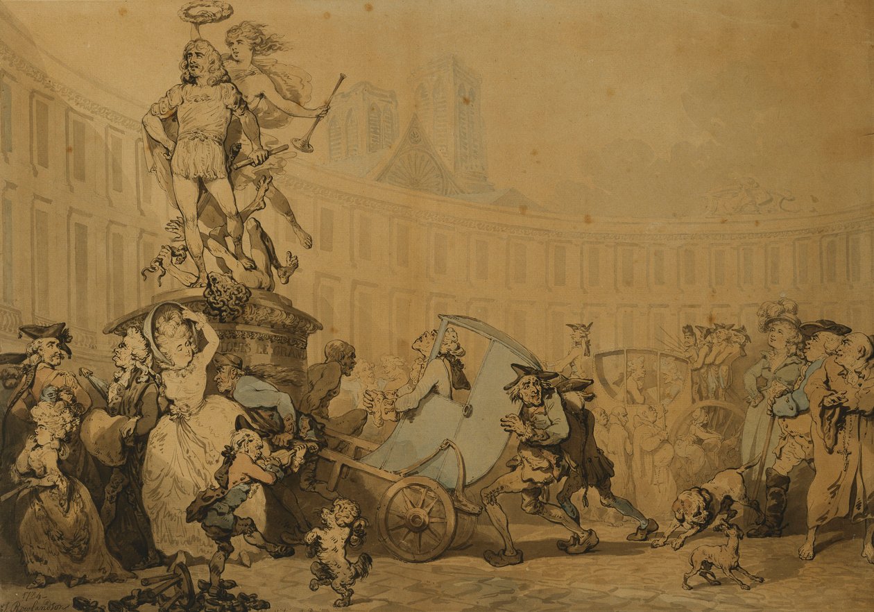 Place Victoire à Paris, 1784 - Thomas Rowlandson