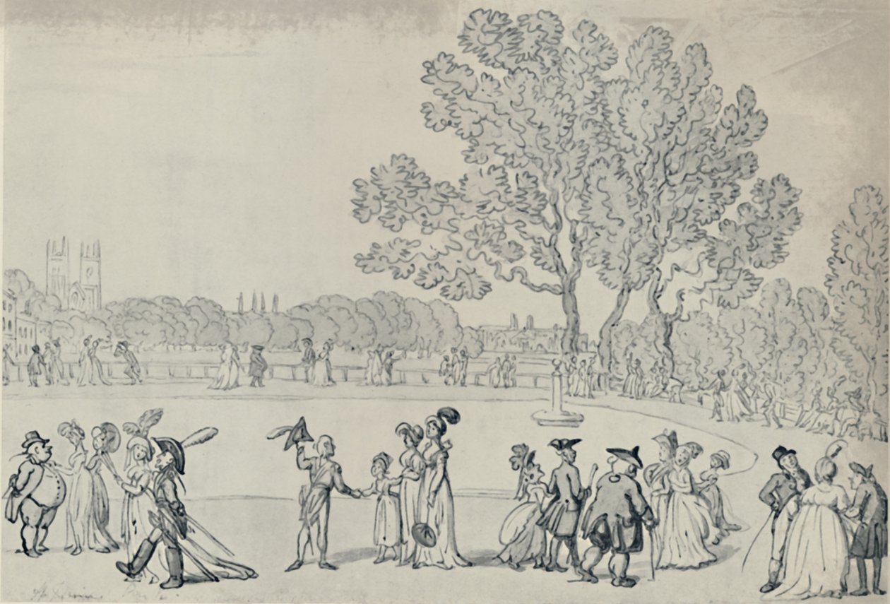 Promenade dans le Green Park, 1808, 1920 - Thomas Rowlandson