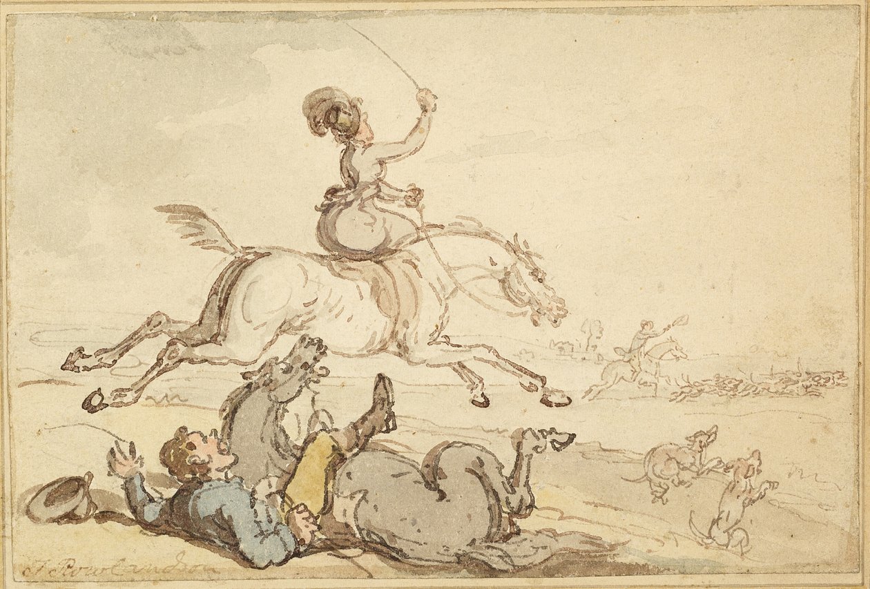 Cavalier jeté lors d