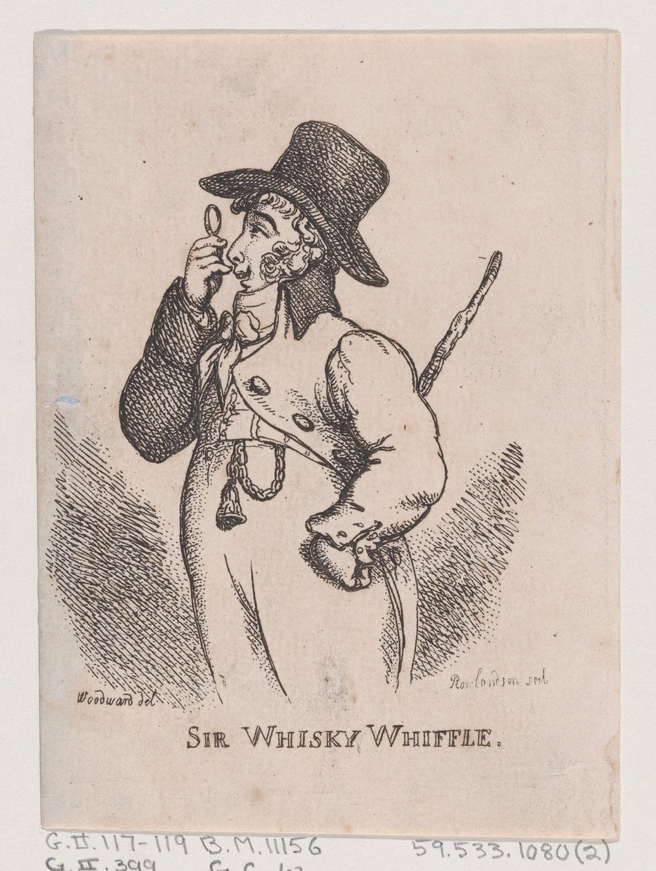 Sir Whisky Whiffle, avril 1808 - Thomas Rowlandson