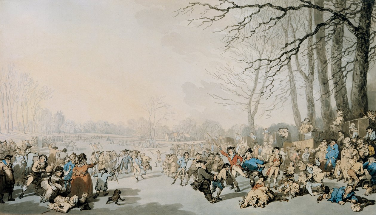 Patineurs sur la Serpentine - Thomas Rowlandson