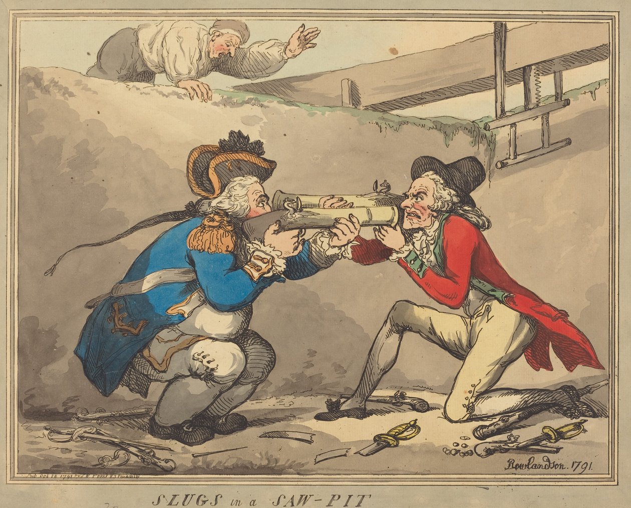 Limaces dans une fosse à sciure - Thomas Rowlandson