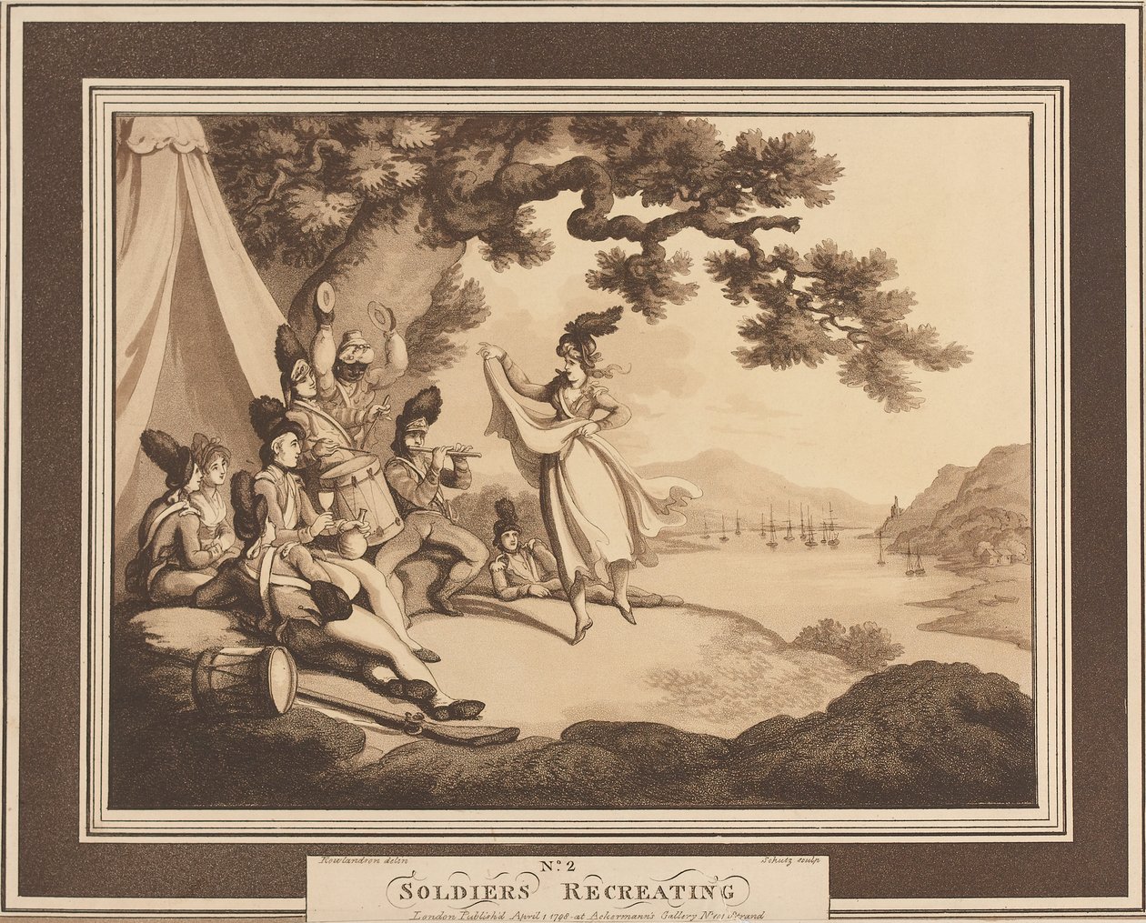 Soldats se recréant, c.1798 - Thomas Rowlandson
