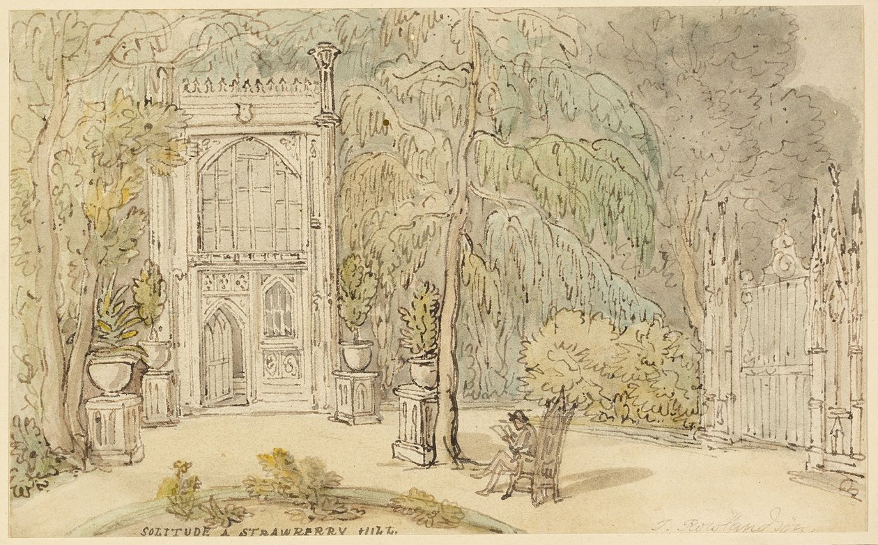 Solitude à Strawberry Hill - Thomas Rowlandson