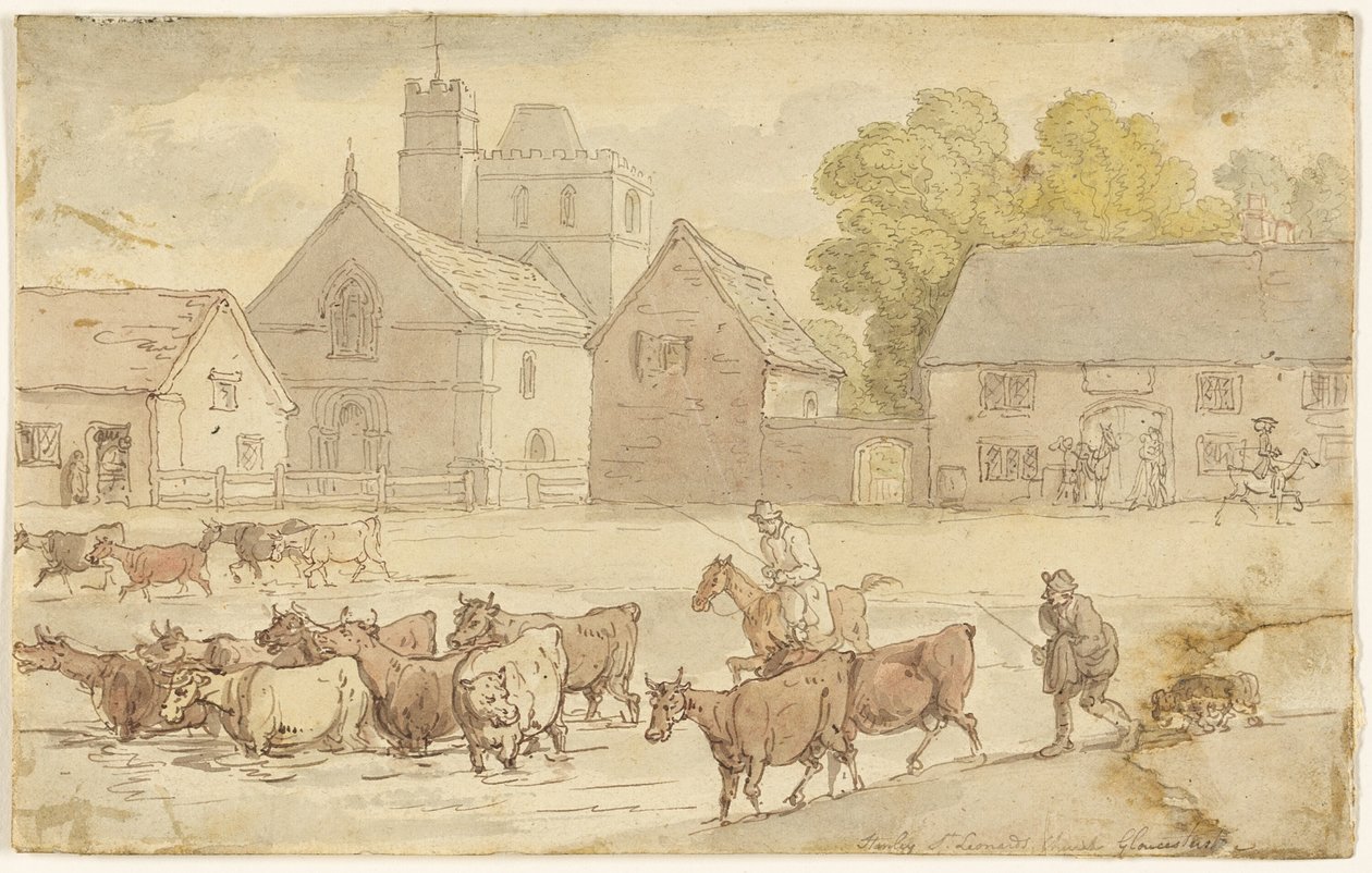 Église Stanley St. Leonard, Gloucestershire - Thomas Rowlandson