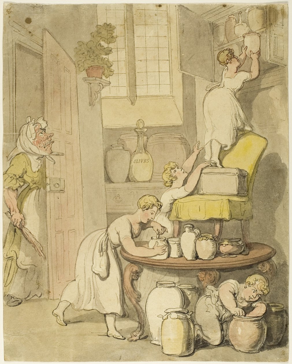 Voler les conserves - Thomas Rowlandson