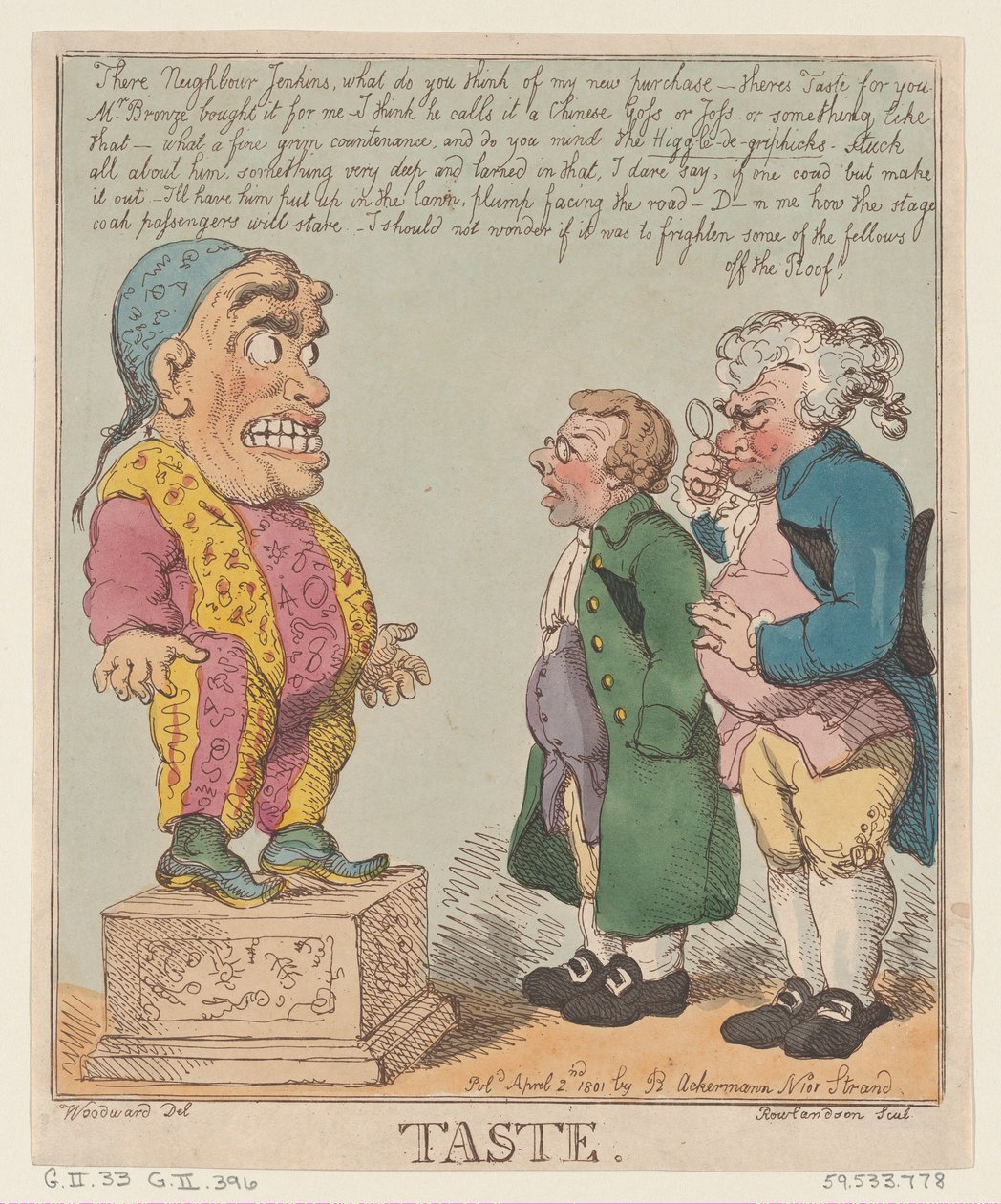 Goût, 2 avril 1801 - Thomas Rowlandson