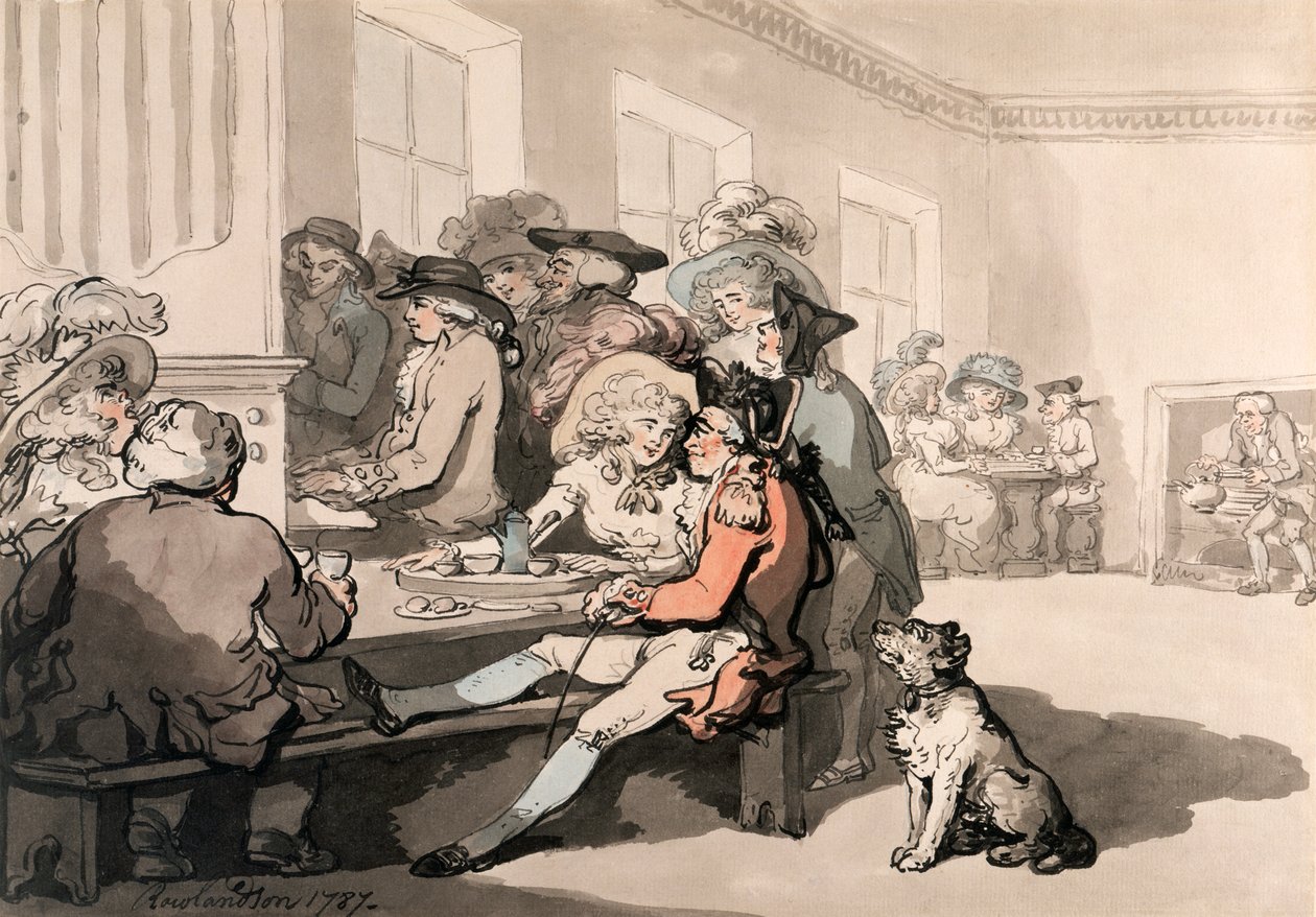 La Maison du Chocolat, 1787 - Thomas Rowlandson