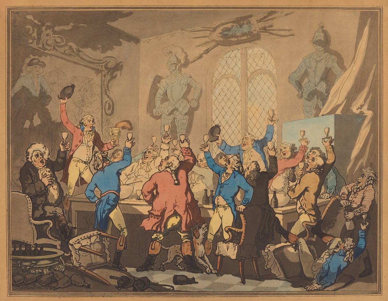 Le dîner, 1787 - Thomas Rowlandson