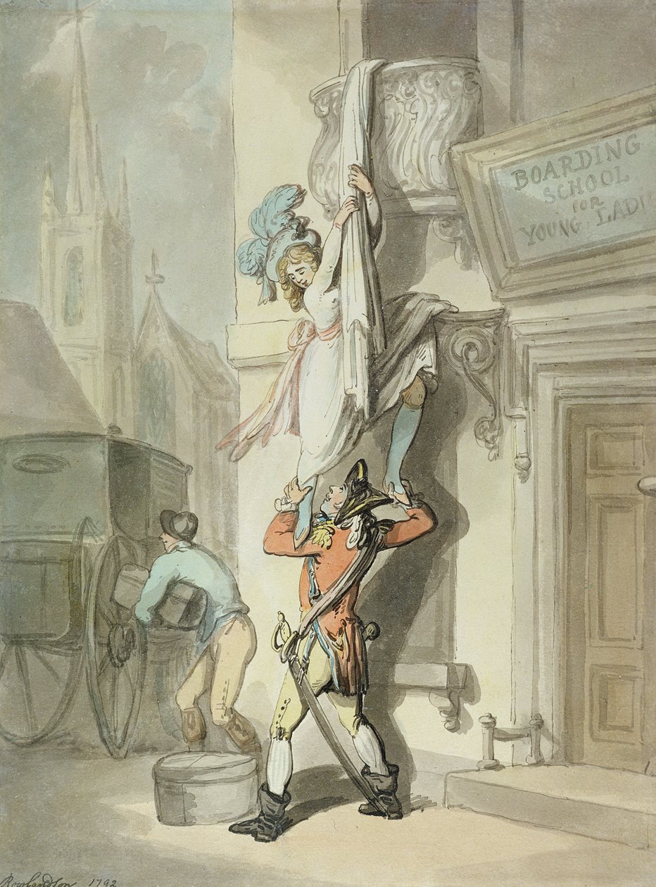 La Fugue - Thomas Rowlandson