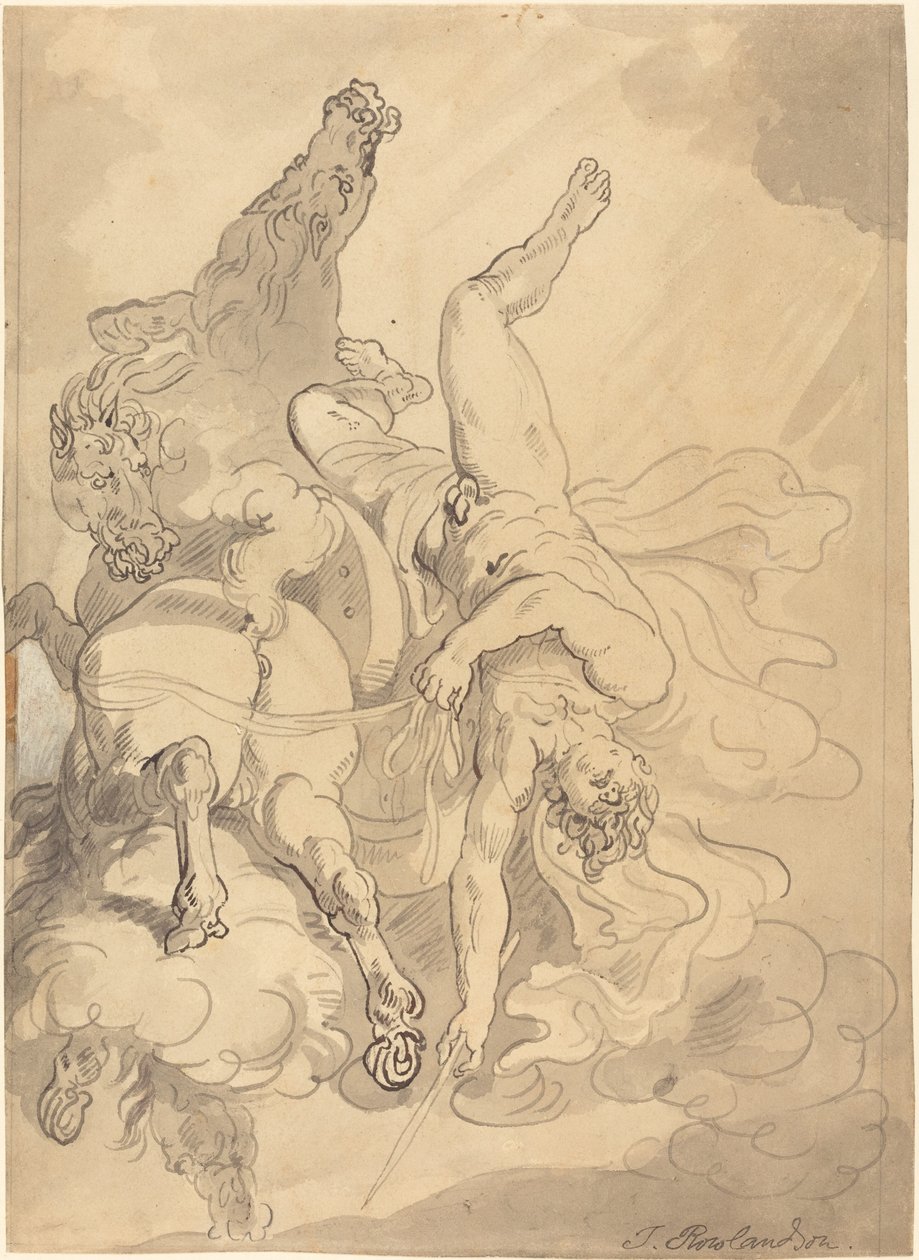 La chute de Phaéton - Thomas Rowlandson