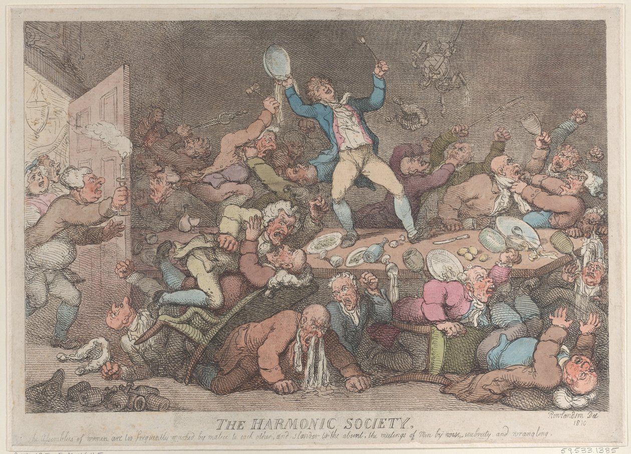 La Société Harmonique, 1810 - Thomas Rowlandson