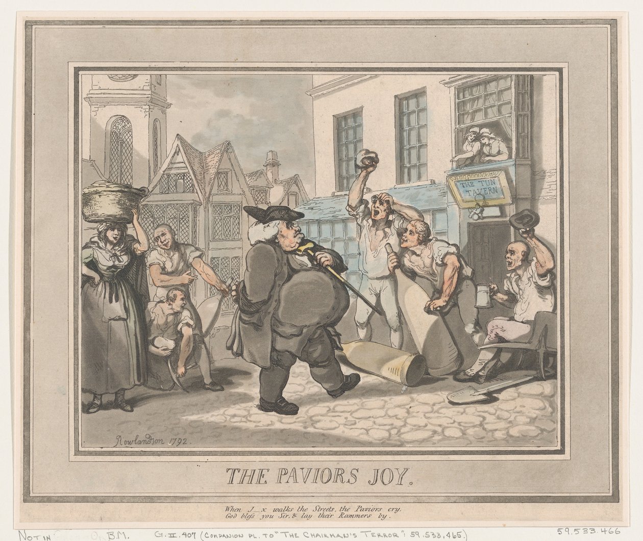 La joie du paveur, 1792 - Thomas Rowlandson
