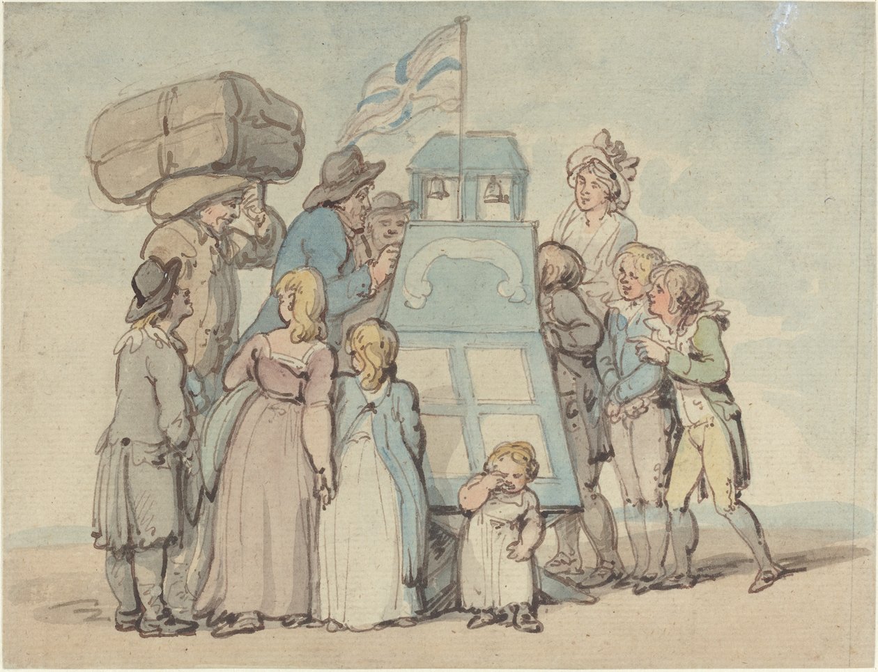 Le spectacle de la boîte à images - Thomas Rowlandson