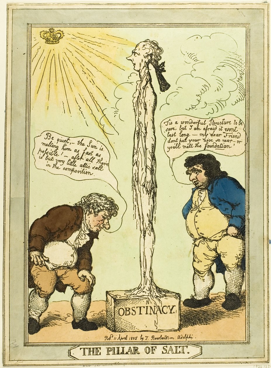 Le pilier de sel - Thomas Rowlandson