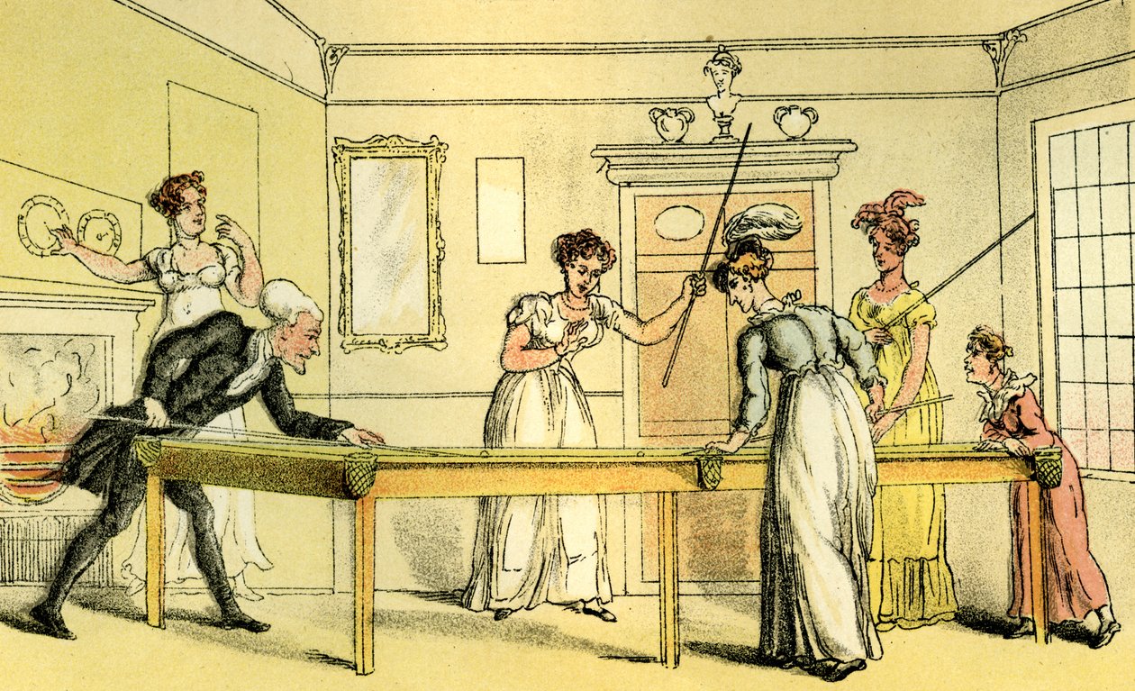 La table de billard - Thomas Rowlandson