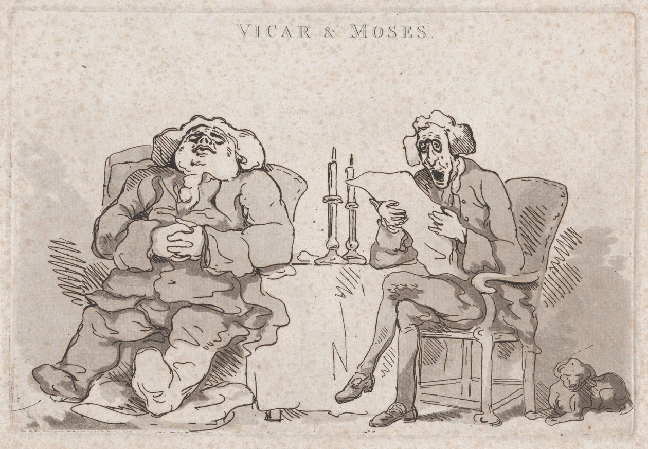 Vicaire et Moïse - Thomas Rowlandson