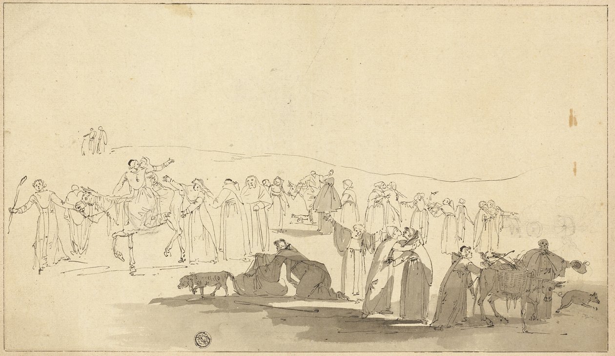 Les pèlerins de Canterbury - Thomas Stothard