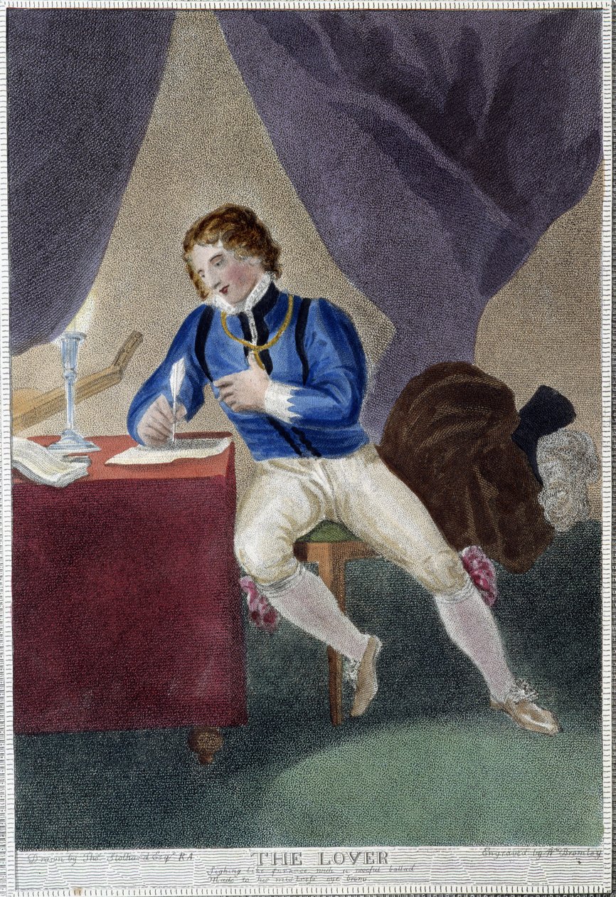 Homme écrivant une lettre d