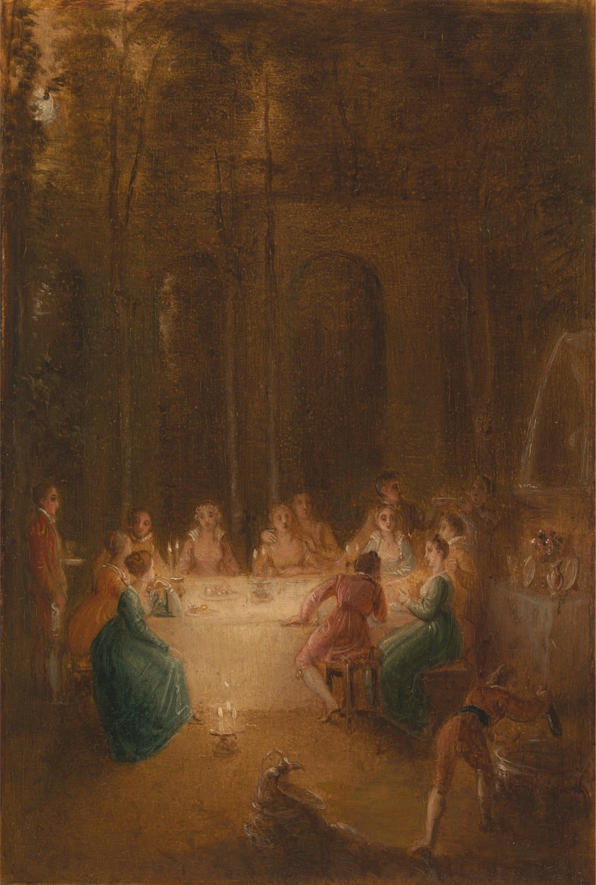Le souper près de la fontaine - Thomas Stothard