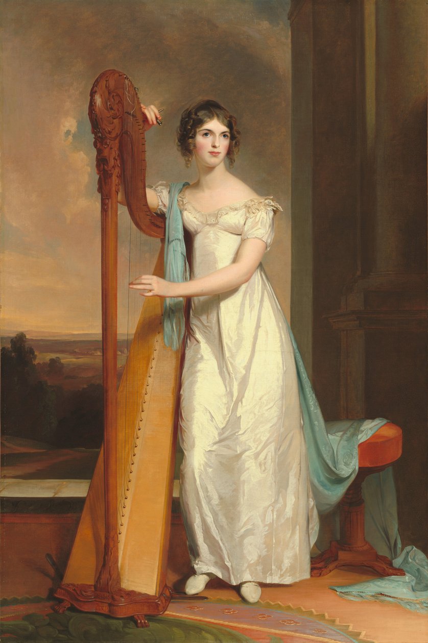 Dame avec une Harpe : Eliza Ridgely - Thomas Sully