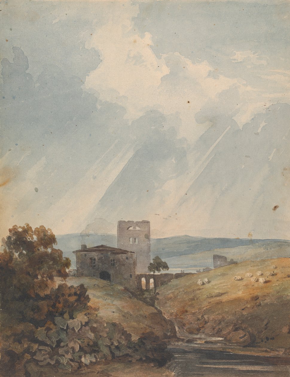 Paysage avec Château, Collines et Montagnes - Thomas Sully