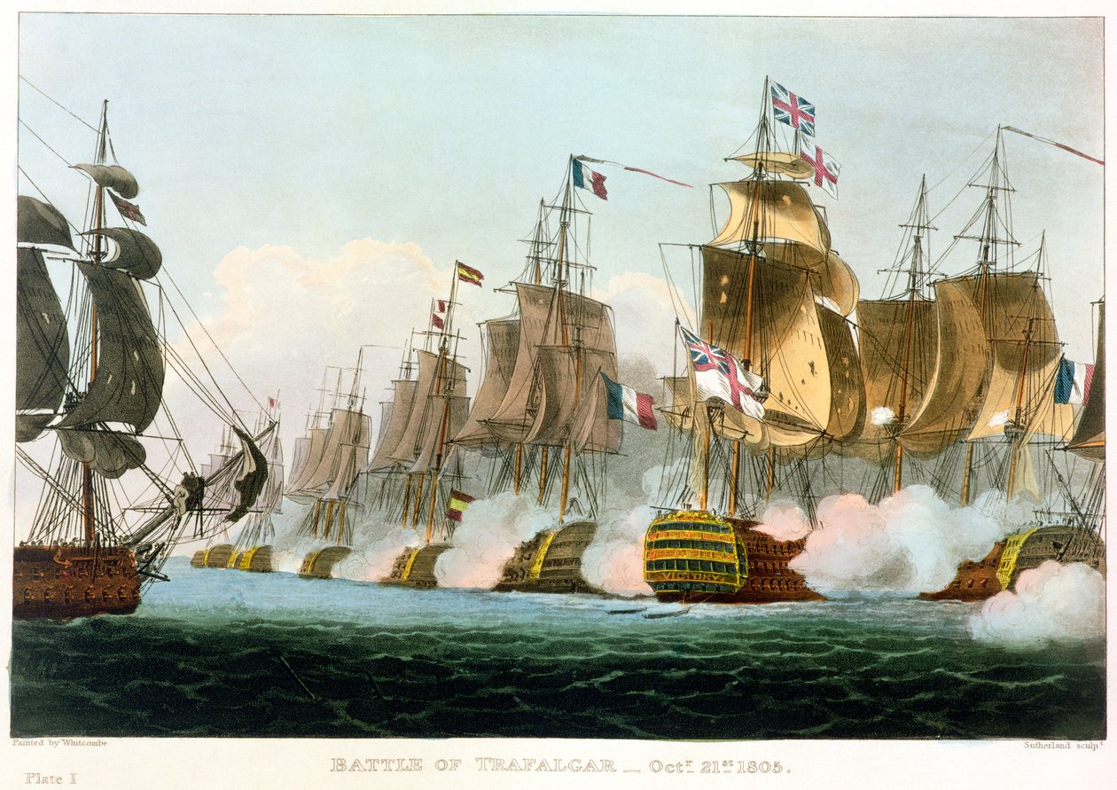 Bataille de Trafalgar, 21 octobre 1805, 1816 - Thomas Sutherland