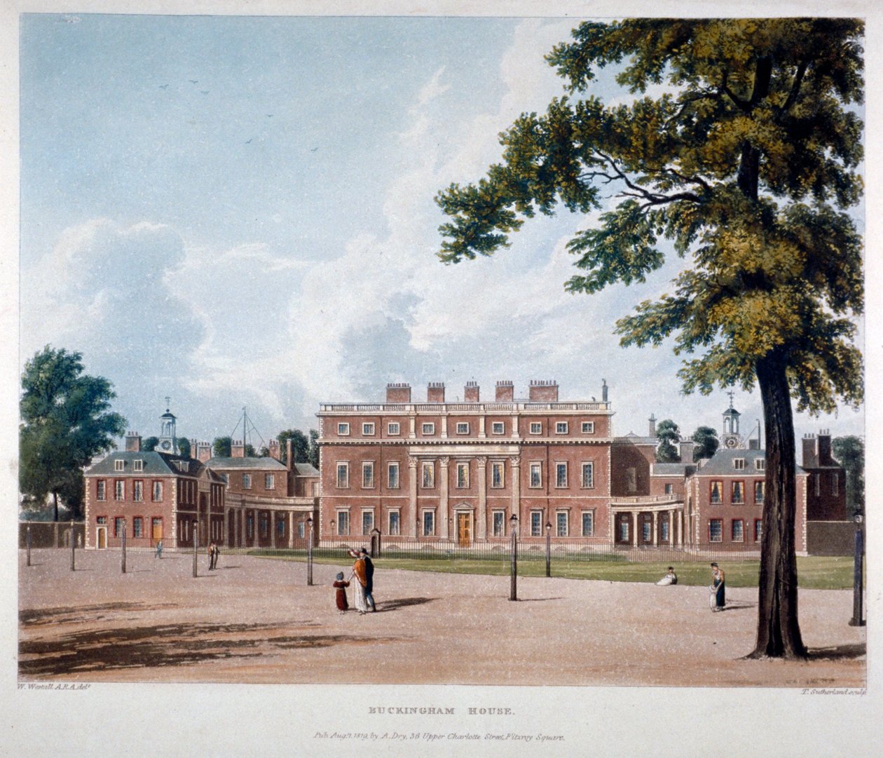 Buckingham House, Westminster, Londres, 1819 - Thomas Sutherland