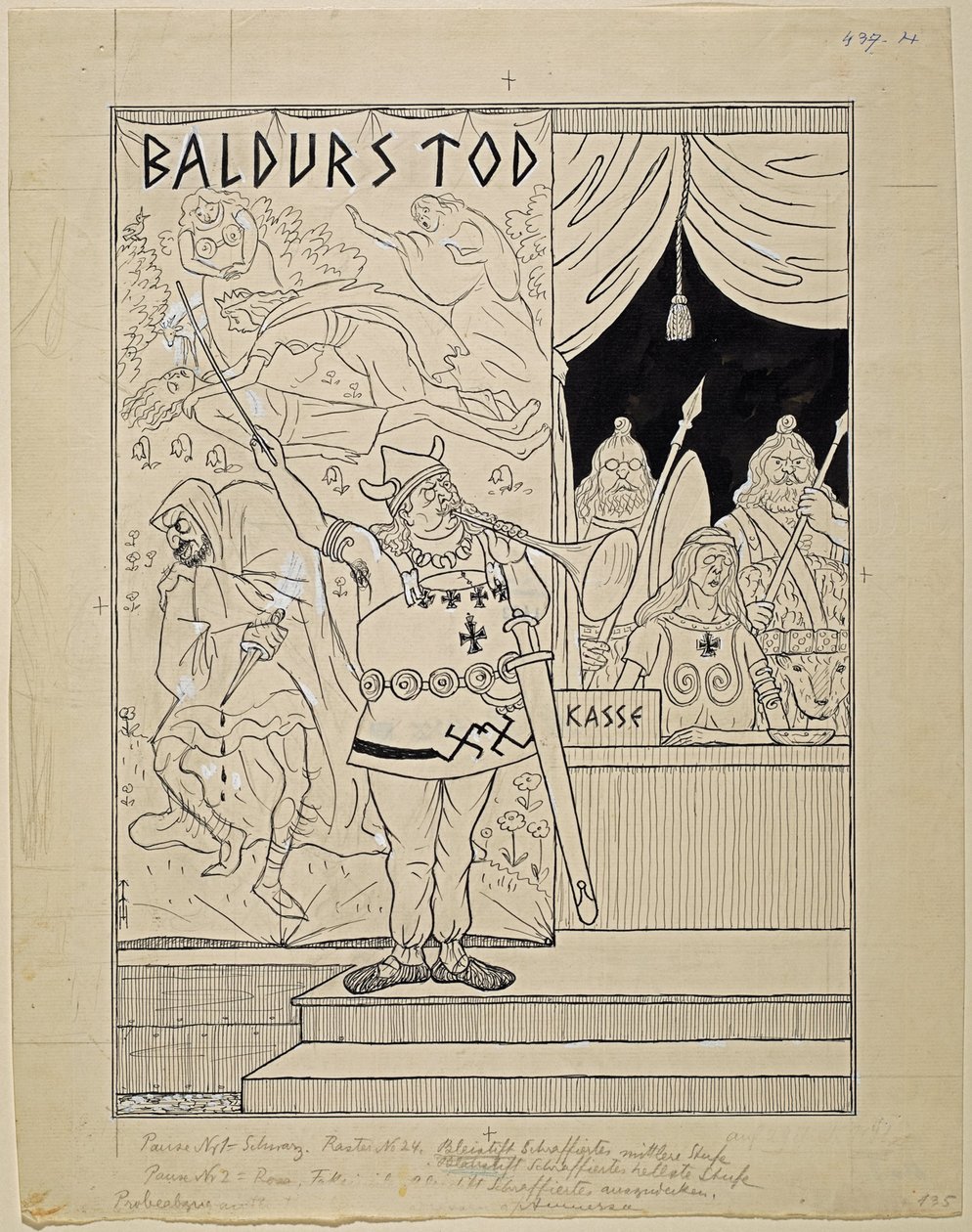 Concurrence pour Oberammergau; Simplicissimus XXXV/8 - Thomas Theodor Heine