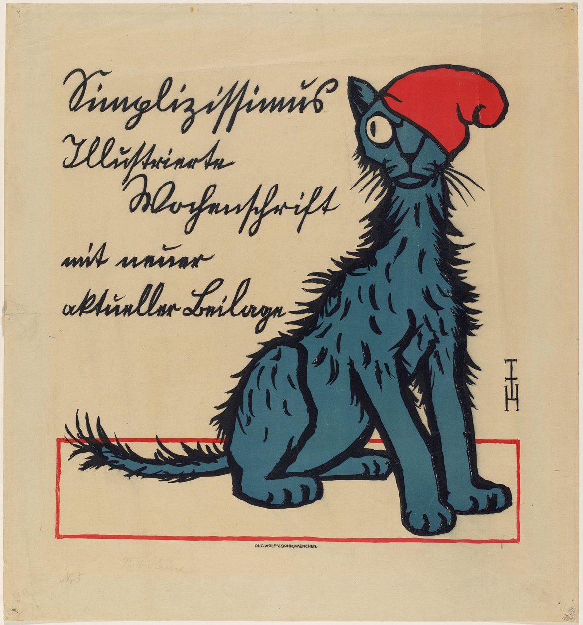 Affiche publicitaire pour le Simplicissimus - Thomas Theodor Heine