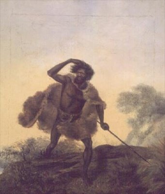 Aborigène avec lance - Thomas Tyrwhitt Balcombe