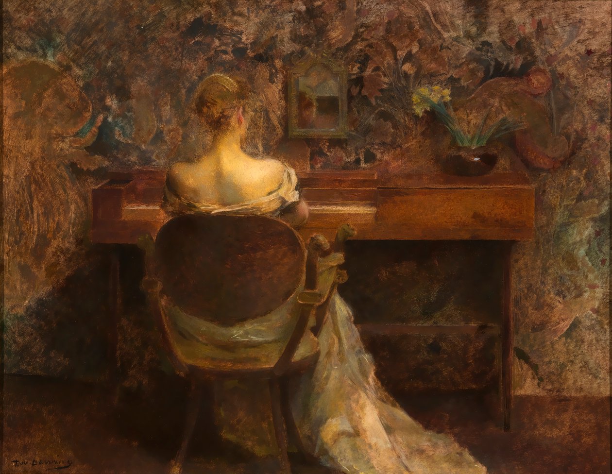 Le Clavecin, vers 1902 - Thomas Wilmer Dewing