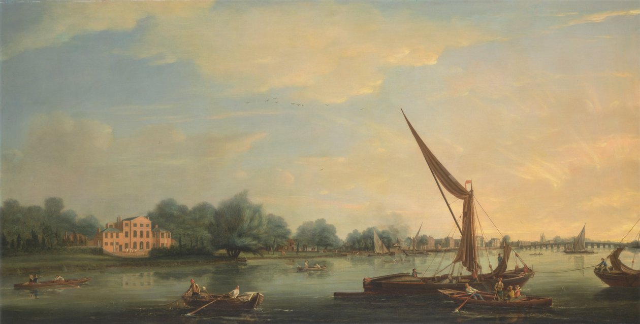 La Tamise à Chelsea - Thomas Whitcombe