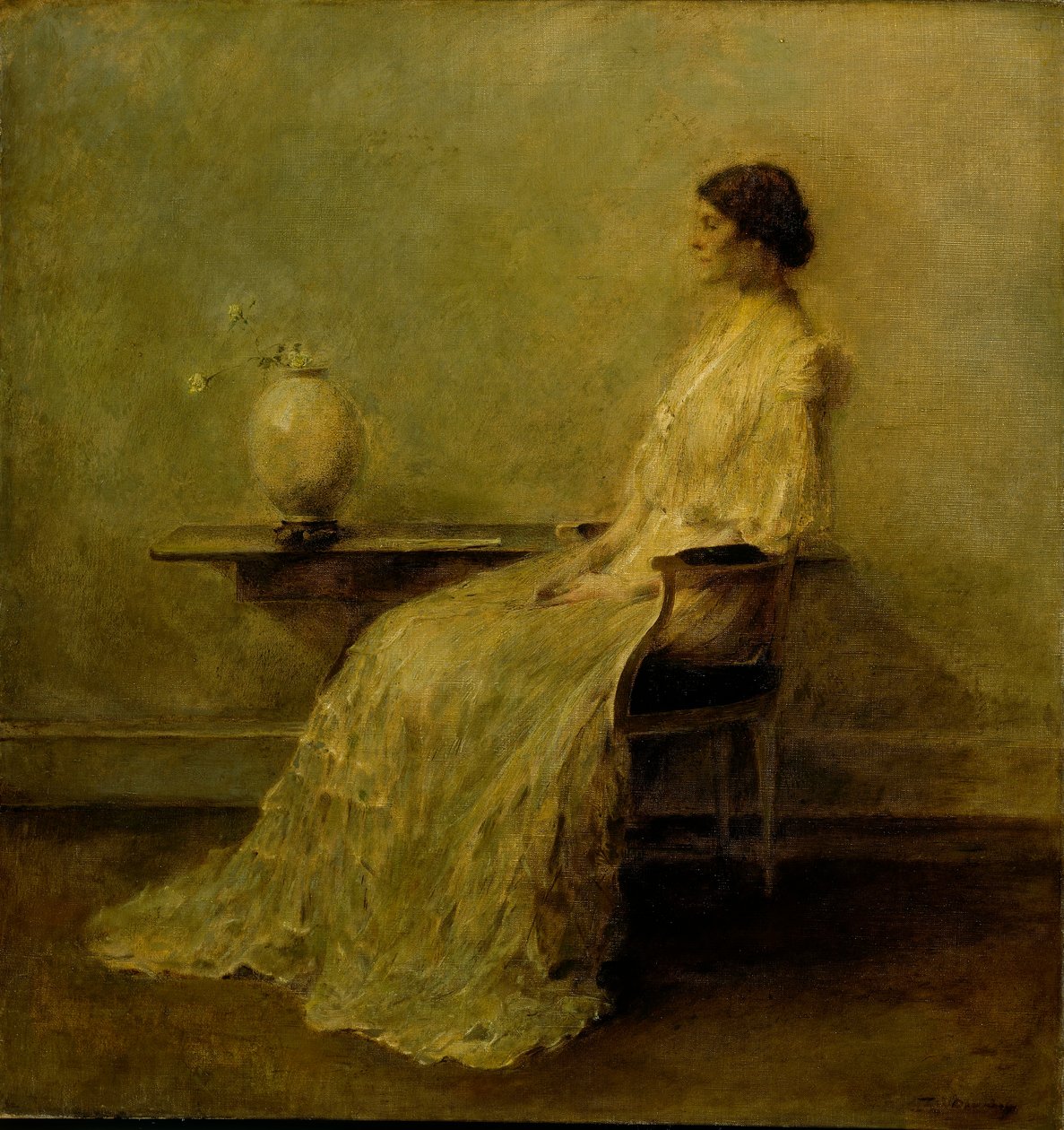 La dame en blanc (n° 2) - Thomas Wilmer Dewing